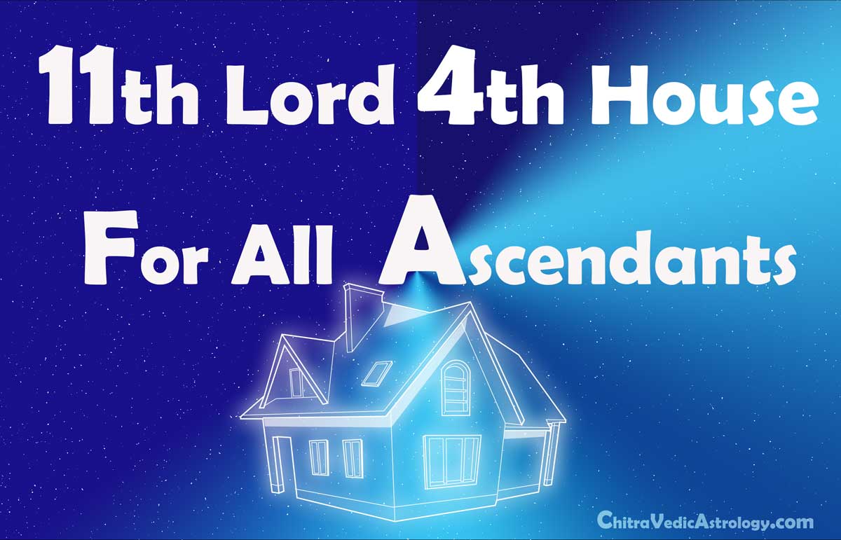 11th Lord In 4th House